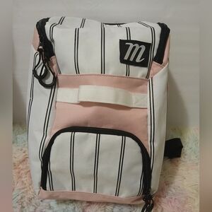 Marucci Foxtrot Baseball/Softball  Bat Bag Backpack White/Pink.